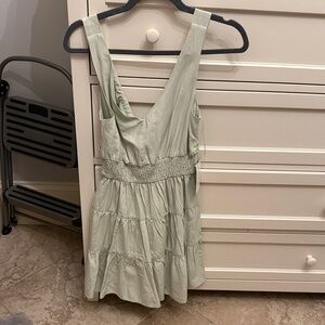 Elegant Sage Green Mini Dress